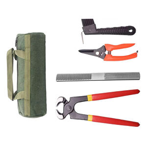 ชุดเครื่องมือช่างเกือกม้ามืออาชีพสำหรับดูแลกีบม้า อุปกรณ์สัตวแพทย์สำหรับตัดแต่งกีบม้า ชุด 9 ชิ้น - Product Image 4