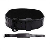 Ceinture de musculation en cuir de vachette hautement respirante avec boucle réglable, protection professionnelle durable pour l'entraînement en salle de sport