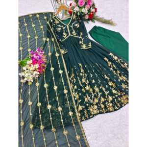 Vestido de diseñador de corte Aliya para mujer, hermoso conjunto incluido de Pent y Dupatta - Product Image 3