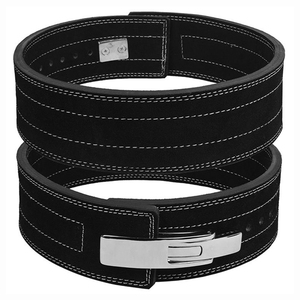 Durable Lever Belt for Gym Workout 13mm Leather Powerlifting Squat Deadlift Belt Fitness <b>Back</b> <b>Support</b> Gear - Product Image 1
