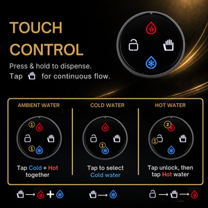 Distributeur d'eau chaude, froide et ambiante AQUATEK Premium BC TAP 3SC 316L en acier inoxydable, sous évier, électrique, usage commercial - Product Image 6