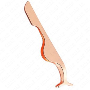 Pince à cils en acier inoxydable or et or rose, marque privée, outils professionnels d'application de faux cils - Product Image 6