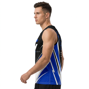 Camiseta sin mangas Storm Fit para hombre, con estampado por transferencia térmica, 100% poliéster, de secado rápido, cuello redondo, para entrenamiento, gimnasio, ropa deportiva, 180g - Product Image 4