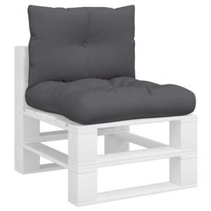 Lot de 2 coussins d'extérieur en polyester anthracite de taille moyenne et coussin de palette pour usage extérieur - Product Image 3