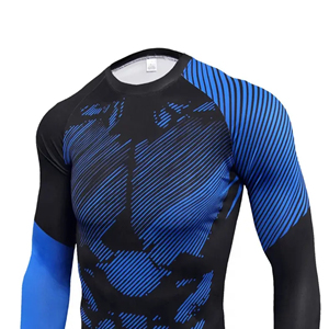 Rashguards Sublimés Personnalisés BJJ MMA Créés pour l'Entraînement en Arts Martiaux, la Musculation en Salle, les Sports et l'Équipement Athlétique Professionnel - Product Image 4