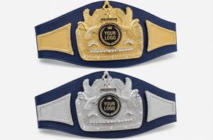 Custom Die Cast Championship Belt Personalized Boxing Karate Judo Leather Award with Logo Durable PU Lining - Product Image 5