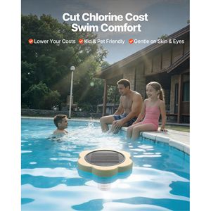 Ionizador Solar Automático Flotante para Piscina, Pétalo de Cobre, Purificador de Agua de 45000 Galones, Clorador sin Cloro, Herramienta y Accesorio de Limpieza - Product Image 2