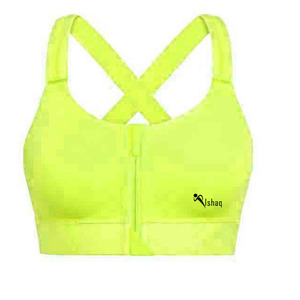 Private Label Women Plus Size Yoga Bra Gym Clothing front zip gym Sports Bra <b>Top</b> fitness - Product Image 6
