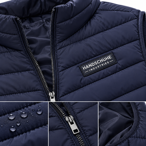 Hot Selling <b>Men's</b> Slim Puffer <b>Vest</b> Customized Sleeveless Casual Outerwear Breathable Zipper Puffer <b>Vest</b> For <b>Men's</b> - Product Image 5