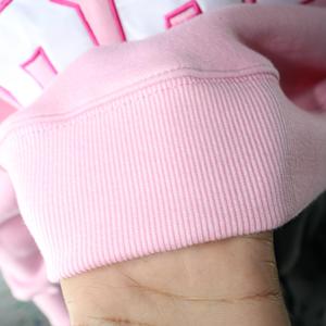 Sweat-shirt à col montant BAMA PINK 100% BLANC avec broderie appliquée, col large, URBAN PRODUCTIONS - Product Image 6