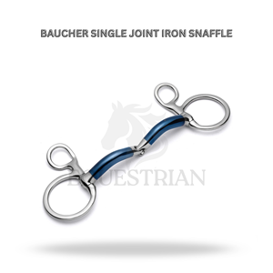 Mors à simple articulation en fer Baucher pour l'entraînement et le contrôle équestre - Product Image 2