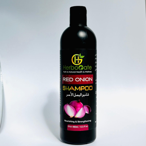 HerboGate Red Onion <b>Shampoo</b> 400ml Nourishing Strengthening Hair Growth For All Hair Types Unisex Red Onion <b>Shampoo</b> - Product Image 1