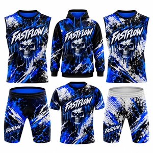 Ensemble d'uniformes de football américain 7 contre 7 pour club, kit complet, impression par sublimation OEM, mélange polyester/coton, taille élastique, toutes saisons - Product Image 3