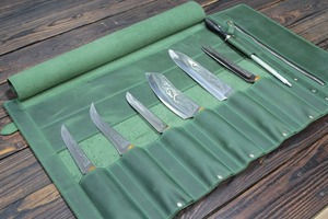 กระเป๋าใส่มีดทำมือจากหนังแท้คุณภาพสูง ป้องกันกลิ่น ทนทาน ใช้งานได้หลากหลาย สำหรับเชฟ  รุ่น LSKR-0104 - Product Image 2