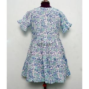 Vestidos Cortos Casuales de Algodón con Cordones para Mujer, Diseño Estampado a Mano, Corte en A, Bonitos Bolsillos, Estilo Sencillo para Uso Diario - Product Image 6