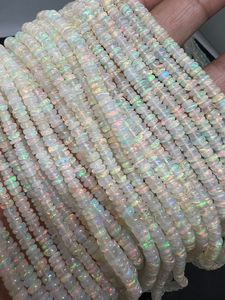 Ethiopian <b>Opal</b> Gemstone Beads Medium Quality 4-5mm Multi Fire Roundel Natural Plain Beads 15.5 Inches Mehrajudin Gems Third - Product Image 6