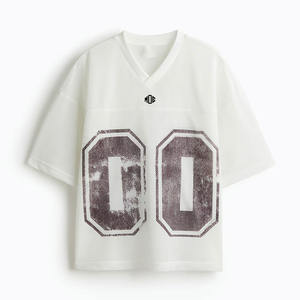 Camiseta deportiva unisex transpirable de malla lisa extragrande estilo B2B para fútbol americano, personalizada, proveedor mayorista OEM ODM - Product Image 4