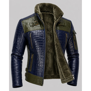Custom Size Casual Wear Genuine Fashion Leather <b>Jacket</b> for <b>Men</b> New Arrival High Quality Fashion <b>Men</b> Leather <b>Jacket</b> - Product Image 4