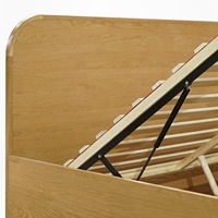 Cadre de lit en bois en gros avec rangement relevable, espace de rangement profond, lit en bois de pin avec rangement à angle de 45 degrés