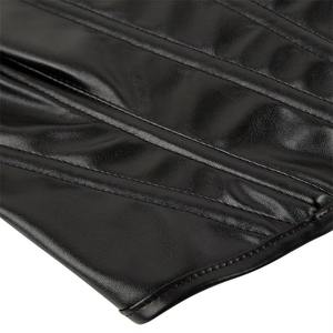 Corset en cuir véritable pour femme, gaine amincissante tendance, bustier en peau d'agneau de qualité supérieure, vente en gros, fournisseur d'usine OEM - Product Image 4