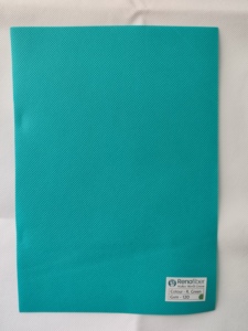 Sac de courses écologique en tissu non tissé spunbond vert 120 GSM 100 % polypropylène léger et durable, nappe textile - Product Image 1