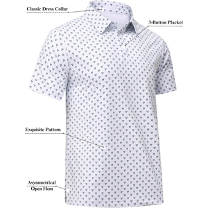 Camiseta de Polo Deportiva Personalizada para Hombre, de Secado Rápido, con Estampado por Sublimación, 92% Poliéster, 8% Elastano, con su Logotipo - Product Image 3