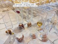 Copa de Vino con Diseño de Conchas Marinas, Decoración Costera, Vajilla Única con Inspiración Playera, Regalo con Temática Oceánica, Esencial para Fiestas de Verano en el Hogar o Bar