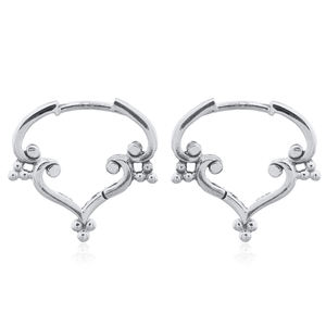 Aros con Diseño de Espiral de Corazón para Mujeres, Regalos para Fiestas, Tailandia - Product Image 1