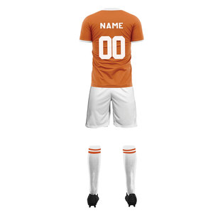 Custom Full Sublimation Print Graphics Short Sleeve Soccer Jersey 100% <b>Polyester</b> Knit Neck Cuff Streetwear Retro Soccer T-<b>shirts</b> - Product Image 3