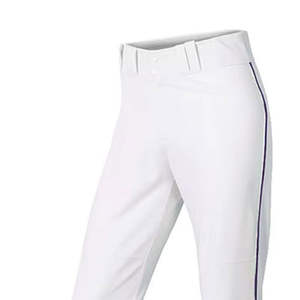 Ensemble de maillot et pantalon de baseball personnalisable par sublimation avec design à boutons intégraux, manches à motifs, pantalon blanc - Polyester, unisexe, adulte - Product Image 6