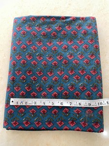 Tela de Algodón Estampada a Mano con Diseño Floral Azul y Rosa, Estilo Buta Jaipur Sanganeri, Material para Vestidos, Textil para Prendas de Vestir, Venta al Por Mayor - Product Image 3