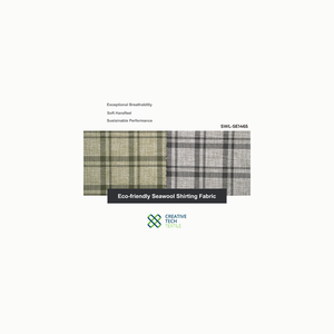 Material ecológico para el mar SWL-5E1465, lana de mar aislante PET/Poliéster=37/63, ideal para prendas de verano transpirables. - Product Image 1