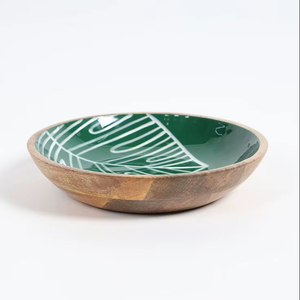 Bol de service en bois émaillé de haute qualité, bol à salade en bois émaillé, bol en bois de manguier, bol en bois d'acacia à prix très avantageux - Product Image 1
