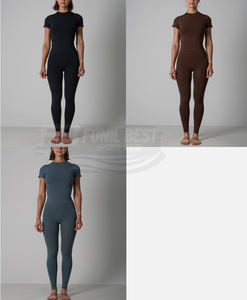 Conjunto Deportivo de 2 Piezas para Mujer, Ligero y Transpirable, con Pantalones con Cintura Elástica y Top Corto, OEM - Product Image 6