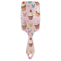 Brosse à cheveux professionnelle démêlante en plastique de luxe avec coussin d'air et logo personnalisé, peigne à palettes pour massage du cuir chevelu pour femmes, idéale pour les cadeaux et souvenirs de fête