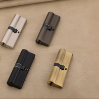 Serrure à clé double face en laiton de qualité industrielle 90 mm, haute sécurité, pour quincaillerie de meubles, ateliers et armoires de rangement, commandes en gros