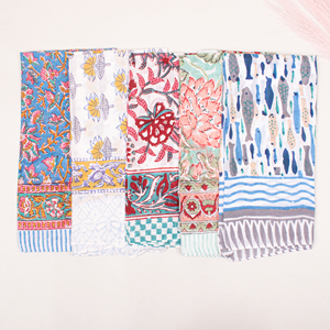 Foulard carré vintage en coton, mouchoir multifonctionnel, bandanas colorés, accessoires de mode ethniques unisexes pour l'été - Product Image 3
