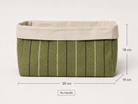 Panier de rangement pour la maison en toile de coton biologique certifiée GOTS 390 GSM, pour l'organisation de la maison, le stockage en détail, logo personnalisé, vente en gros, OEM