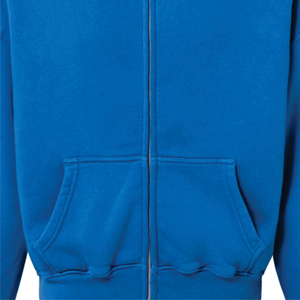 <b>Men's</b> Blue Hooded Zip-Up Sweatshirt Oversized Casual Fleece Solid Color Pocket Design Autumn Wear Unisex hoodies - Product Image 5