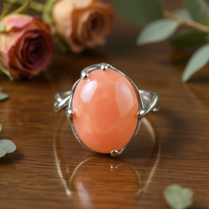แหวนมอยซาไนต์โรโดโครไซต์ 6.0 กรัม - Product Image 3