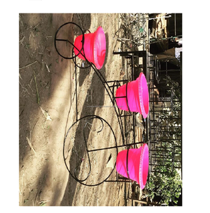 Best Quality Balcony Planter with Iron <b>Black</b> Powder Coated <b>Stand</b> Ideal for Restaurant Garden and Indoor Outdoor Use in India - Product Image 1