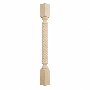 Solid Wood Kitchen Island <b>Post</b> Leg Twisted Rope Decorative Column Support for Cabinets Countertops Solid Wood <b>Post</b> Legs - Product Image 1