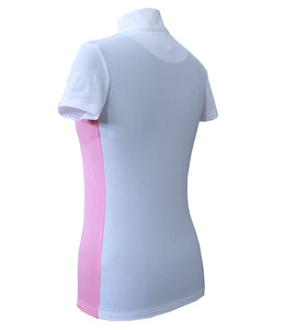 Haut de base équestre sans couture extensible pour femme, couleur unie, pour l'équitation, vente en gros de vêtements équestres - Product Image 4