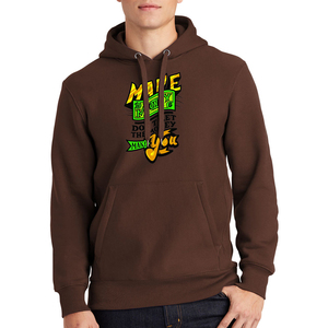 Sudadera con Capucha Marrón para Hombre con Estampado de Dinero, Corte Regular, Informal, de Algodón French Terry, con Bolsillo Frontal, Diseño Otoñal - Product Image 1