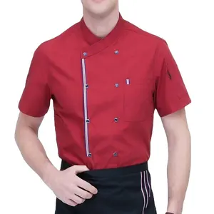 Новый дизайн, Высококачественная Униформа шеф-повара для ресторана, кухни, пальто для мужчин