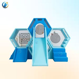 Structure de jeu nid d'abeille avec toboggan motif ours pour maternelle, montage rapide, nettoyage facile, aires de jeux intérieures OEM/ODM - Product Image 3
