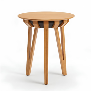 Table à manger ronde en teck massif, écologique, durable, 4 places, qualité export, fournisseur de meubles indonésiens - Product Image 4