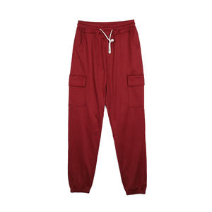 Pantalones deportivos de mujer personalizados de cintura alta con forro polar, cintura elástica, cremallera, ecológicos, de ajuste holgado, informales y de frente liso - Product Image 3