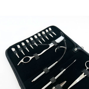 Kit de Herramientas Profesional de Acero Inoxidable de Grado Superior con Acabado Espejo Plateado para Extensiones de Cabello Micro-Link, Impermeables, con Alicates y Cuchilla de Afeitar - Product Image 2