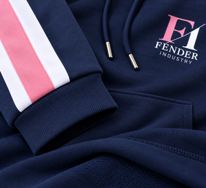 Ensemble de survêtement en molleton personnalisé pour femme, sweat à capuche zippé et pantalon de survêtement à empiècements contrastants, deux pièces, style streetwear et sportswear - Product Image 6